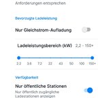 Einstellungen für Ladestationen
